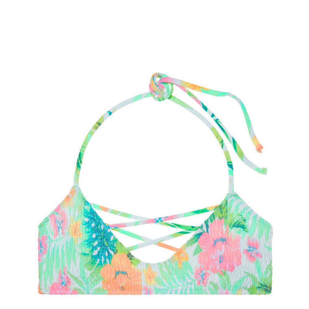 Victoria's Secret swim set PINK Smocked strappy - Picture 3 of 6